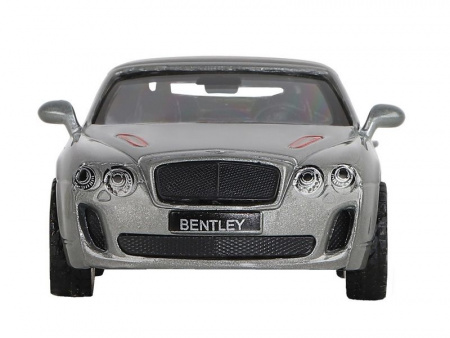 Фото Машина "АВТОПАНОРАМА" Bentley Supersport ISR серый, 1/43, инерция, в/к 17,5*12,5*6,5 см | Инномарт