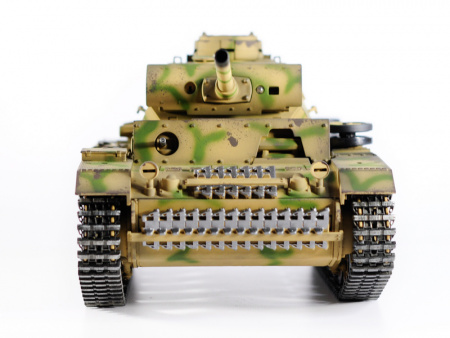 Фото Р/У танк Taigen 1/16 Panzerkampfwagen III (Германия) дым, свет V3 2.4G RTR камуфляж | Инномарт