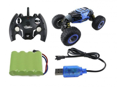 Фото Радиоуправляемая машинка-перевертыш Hyper 2.4G 1/16 RTR (синяя) + Ni-Cd и З/У | Инномарт