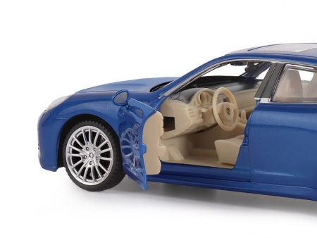 Фото Машина "АВТОПАНОРАМА" Porsche Panamera S, синий, 1/24, свет, звук, в/к 24,5*12,5*10,5 см | Инномарт
