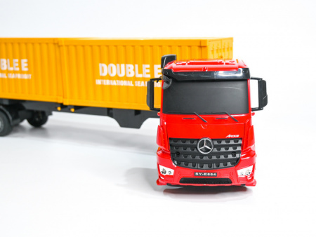 Фото Радиоуправляемый тягач на 2 контейнера Double Eagle Mercedes-Benz Arocs 1/26 2.4G RTR | Инномарт