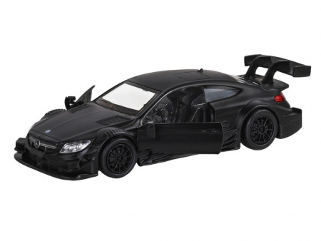 Фото Машина "АВТОПАНОРАМА" Mercedes-AMG C 63 DTM, черный матовый, 1/43, инерция, в/к 17,5*12,5*6,5 см | Инномарт