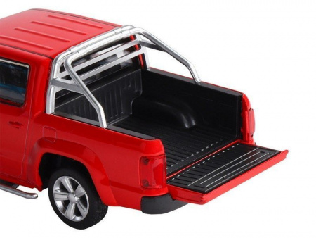 Фото Машина "АВТОПАНОРАМА" Volkswagen Amarok, красный, 1/30, свет, звук, инерция, в/к 20*10*11 см | Инномарт