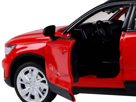 Фото Машина "АВТОПАНОРАМА" Volvo XC40, 1/32, красный, инерция, свет, звук, в/к 17,5*13,5*9 см | Инномарт