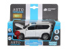 Фото Машина "АВТОПАНОРАМА" Land Cruiser Prado, белый, 1/32, свет, звук, инерция, в/к 17,5*13,5*9 см | Инномарт