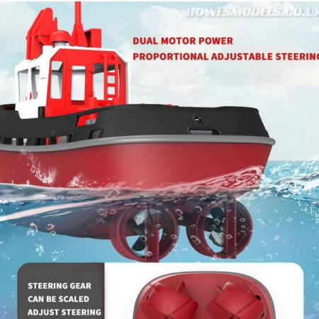 Фото Радиоуправляемый буксир Heng Long Tugboat (зеленый) 2.4G 1/72 RTR | Инномарт