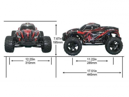 Фото Радиоуправляемый монстр Remo Hobby MMAX (синий) 4WD 2.4G 1/10 RTR | Инномарт