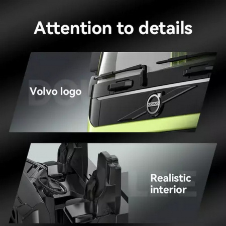 Фото Радиоуправляемый бетоновоз Double Eagle Volvo FMX 1/20 2.4G RTR | Инномарт
