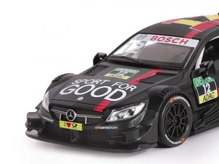 Фото Машина "АВТОПАНОРАМА" Mercedes-AMG C 63 DTM, черный матовый, 1/32, в/к 17,5*12,5*6,5 см | Инномарт
