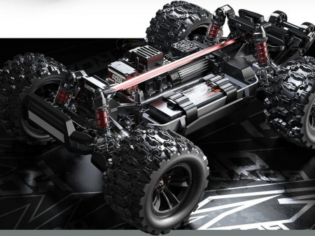 Фото Радиоуправляемый монстр MJX Hyper Go 10208 (белый) Brushless 4WD 2.4G LED 1/10, без ЗУ и акб | Инномарт