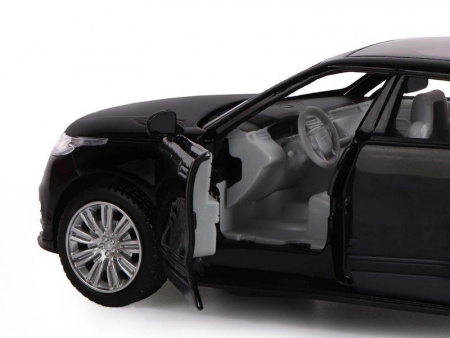 Фото Машина "АВТОПАНОРАМА" Range Rover Velar, черный, 1/32, свет, звук, инерция, в/к 17,5*12,5*6,5 | Инномарт