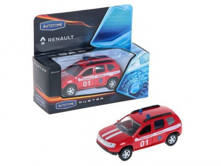Фото Машина Autotime "RENAULT DUSTER" пожарная охрана 1:38 | Инномарт