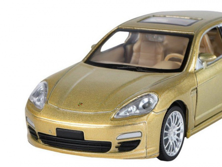 Фото Машина "АВТОПАНОРАМА" Porsche Panamera S, золотой, 1/32, свет, звук, инерция, в/к 17,5*13,5*9 см | Инномарт