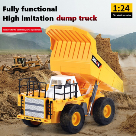 Фото Радиоуправляемый карьерный самосвал HUI NA TOYS 2.4G 6CH (дальность 8 м) 1/24 RTR | Инномарт
