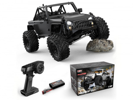 Фото Радиоуправляемый краулер MJX Hyper Go H12Y (чёрный) Brushless 4WD 2.4G LED 1/12 RTR | Инномарт
