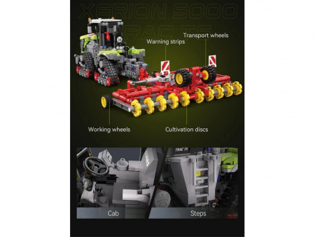 Фото Конструктор CaDA трактор CLAAS XERION 5000 TRAC TS 1/32 (1336 деталей) | Инномарт