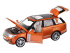 Фото Машина "АВТОПАНОРАМА" 2013 Range Rover, оранжевый, 1/34, свет, звук, инерция, в/к 17,5*13,5*9 см | Инномарт