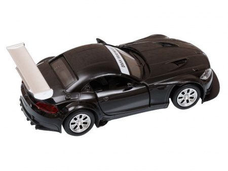 Фото Машина "АВТОПАНОРАМА" BMW Z4 GT3, 1/38, черный, инерция, откр. двери, в/к 17,5*12,5*6,5 см | Инномарт