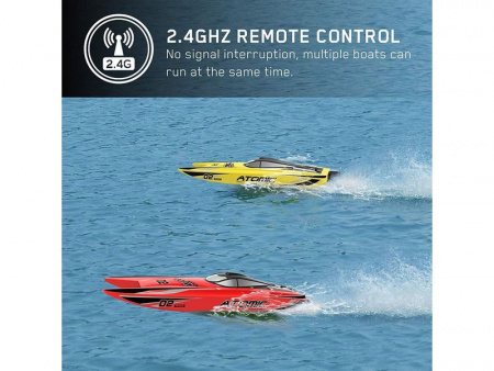 Фото Радиоуправляемый катамаран Volantex RC ATOMIC 700 желтый Brushless PNP | Инномарт