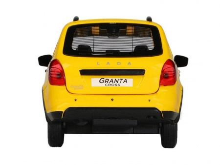 Фото Машина "АВТОПАНОРАМА" Яндекс.Такси LADA GRANTA CROSS, желтый, 1/24, в/к 24,5*12,5*10,5 см | Инномарт