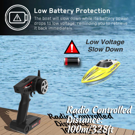 Фото Радиоуправляемый катер Volantex RC Vector XS желтый 2.4G RTR | Инномарт