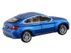 Фото Машина "АВТОПАНОРАМА" BMW X6, синий, 1/32, свет, звук, инерция, в/к 17,5*13,5*9 см | Инномарт