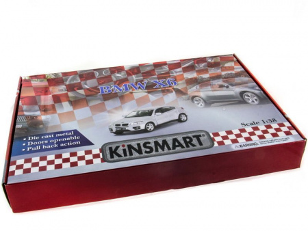 Фото Машина Kinsmart 1:38 BMW X6 инерция (1/12шт.) б/к | Инномарт
