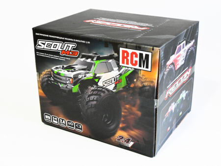 Фото Радиоуправляемый монстр RCM Scout M3 (зеленый) 4WD 2.4G 1/20 RTR | Инномарт