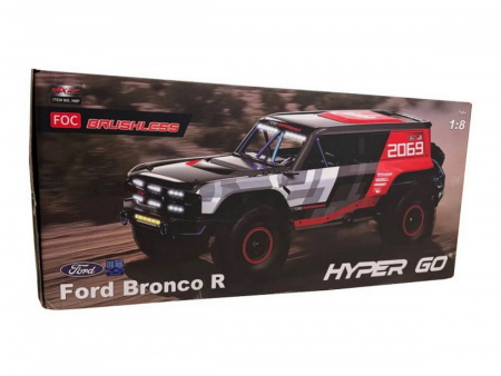 Фото Радиоуправляемый краулер MJX Hyper Go H8P(DC) Ford Bronco R Brushless 4WD 2.4G LED 1/8 RTR | Инномарт