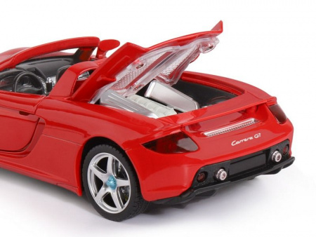 Фото Машина "АВТОПАНОРАМА" Porsche Carrera GT, красный, 1/24, свет, звук, в/к 24,5*12,5*10,5 см | Инномарт