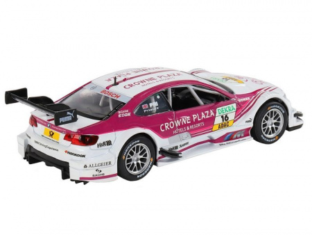 Фото Машина "АВТОПАНОРАМА" BMW M3 DTM, белый-розовый, 1/32, свет, звук, инерция, в/к 17,5*13,5*9 см | Инномарт