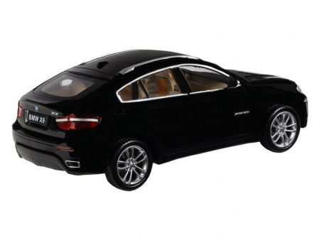 Фото Машина "АВТОПАНОРАМА" BMW X6, черный, 1/32, свет, звук, инерция, в/к 17,5*13,5*9 см | Инномарт