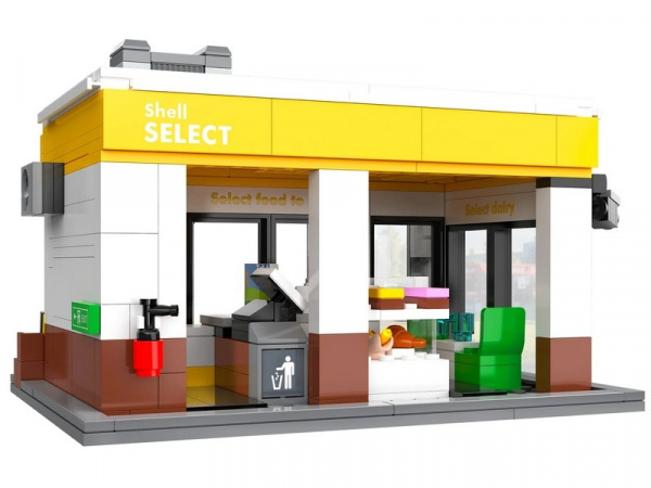 Конструктор CaDA минимаркет Shell Select (303 детали) | Инномарт