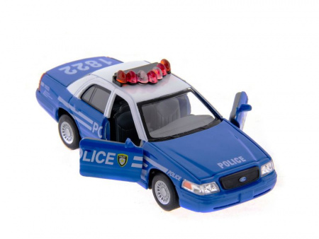 Фото Машина Kinsmart "Ford Crown Victoria" (police) инерция (1/12шт) 1:42 б/к | Инномарт