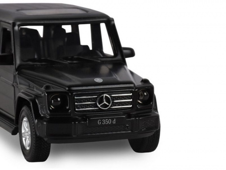 Фото Машина "АВТОПАНОРАМА" Mercedes-Benz G350d, черный, 1/42, инерция, откр. двери, в/к 17,5*12,5*6,5 см | Инномарт