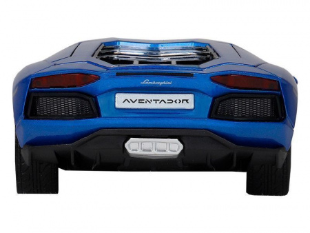 Фото Машина "АВТОПАНОРАМА" Lamborghini Aventador Coupé, 1/24, синий, свет, звук, в/к 24,5*12,5*10,5 см | Инномарт