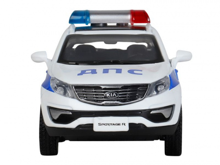 Фото Машина "АВТОПАНОРАМА" KIA SPORTAGE R, Полиция, 1/39, инерция, откр. двери, в/к 17,5*12,5*6,5 см | Инномарт
