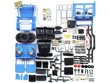 Фото Радиоуправляемая машина WPL японский внедорожник FJ40 (голубая) 4WD 2.4G 1/16 KIT | Инномарт