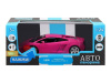 Фото Машина "АВТОПАНОРАМА" Lamborghini Gallardo, розовый, 1/24, свет, звук, в/к 24,5*12,5*10,5 см | Инномарт