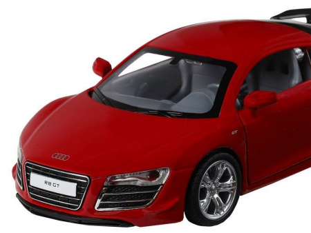 Фото Машина "АВТОПАНОРАМА" Audi R8 GT, красный, 1/32, свет, звук, инерция, в/к 17,5*13,5*9 см | Инномарт