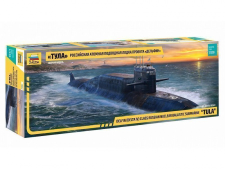Фото Сборная модель ZVEZDA Атомная подводная лодка «Тула» проекта «Дельфин», 1/350 | Инномарт