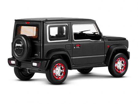 Фото Машина "АВТОПАНОРАМА" Suzuki Jimny, 1/18, черный, свет, звук, в/к 24,5х12,5х10,5 см | Инномарт