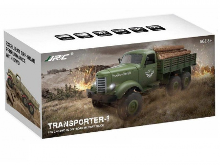 Фото Радиоуправляемая машина JJRC Q60 Transporter (зеленый) 6WD 2.4G 1/16 RTR | Инномарт