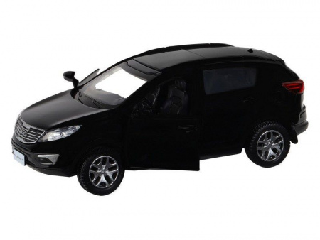 Фото Машина "АВТОПАНОРАМА" KIA SPORTAGE R, черный, 1/39, инерция, в/к 17,5*12,5*6,5 см | Инномарт