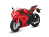 Мотоцикл "АВТОПАНОРАМА" SUZUKI GSR-R1000, 1/18, металл, красный, свободный ход колес