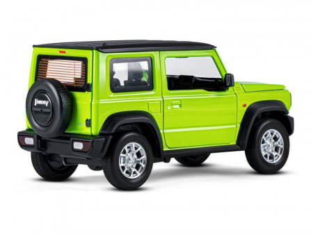 Фото Машина "АВТОПАНОРАМА" Suzuki Jimny, 1/18, зеленый, свет, звук, в/к 24,5х12,5х10,5 см | Инномарт