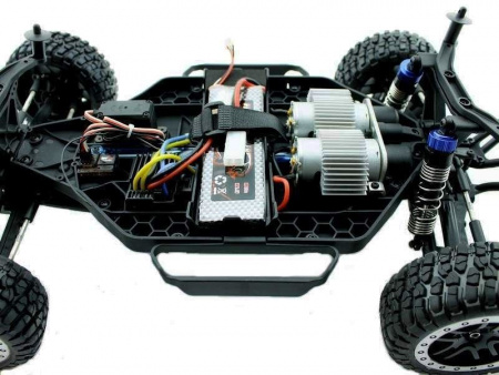 Фото Радиоуправляемый шорт-корс Remo Hobby 9EMU TWINS MOTOR (синий) 4WD 2.4G 1/8 RTR | Инномарт