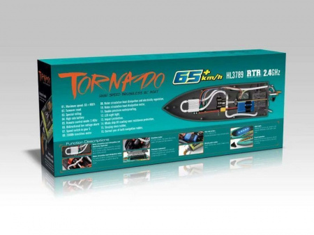 Фото Р/У скоростной катер Heng Long 3789 Brushless 2.4G LiPo RTR | Инномарт