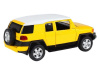 Фото Машина "АВТОПАНОРАМА" Toyota FJ Cruiser,желтый, 1/32, свет, звук, инерция, в/к 17,5*13,5*9 см | Инномарт
