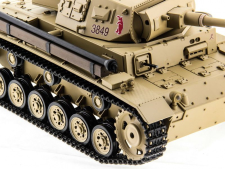 Фото Р/У танк Heng Long 1/16 Panzerkampfwagen III (Германия) 2.4G RTR PRO песочный | Инномарт
